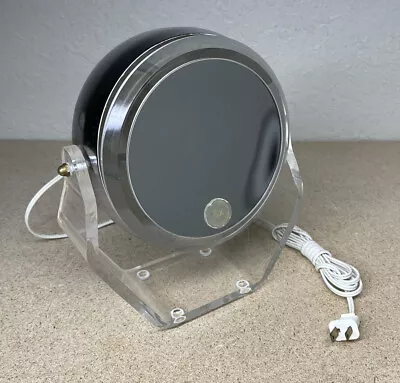 Vintage Rialto Mid Century Modern Lucite / Chrome Makeup Vanity Lighted Mirror • $38.25