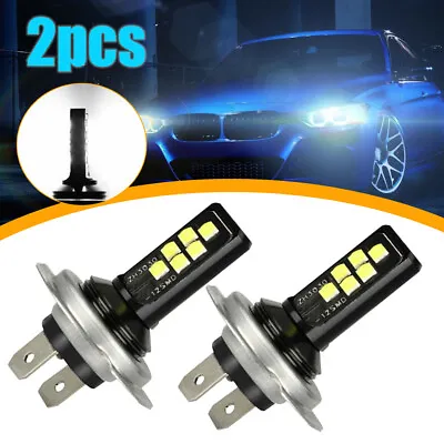 2x H7 Led Light Car Headlight Bulb High Low Beam 240W 52000LM 6000K White Parts • $8.64