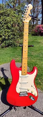  1989 Fender Stratocaster American Standard Guitar USA E9 OHSC Red Metallic WOW  • $1389.99