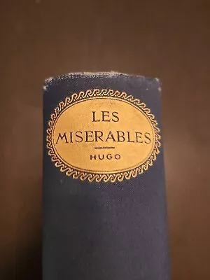 Les Miserables Book By Victor Hugo Volume 1 A. L. Burt Publisher Blue Antique  • $19.95