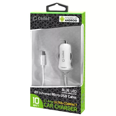 FAST Rapid Car Charger Micro USB Charging For Android Samsung Cell Phone White • $9.99