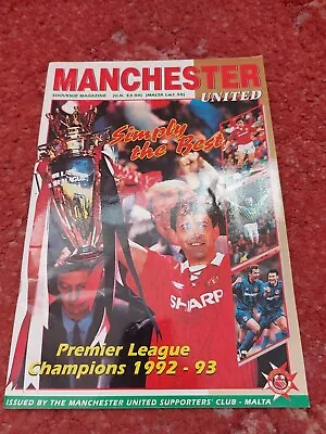 £4 • Buy Manchester United Premier League Champions 1992-93 Magazine