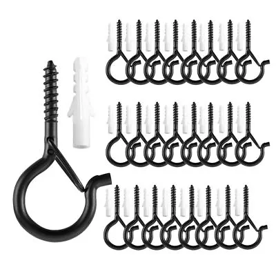 Q-Hanger Screw Hooks For Outdoor String Lights Ceiling Hooks For Hanging Plants • £5.67