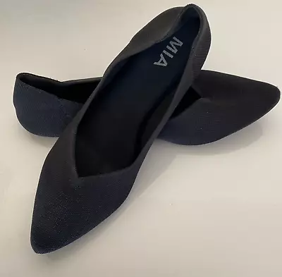 Mia Women's Kerri Knit Slip On Pointed Toe Ballet Flats Shoes Size 10  • $17.99