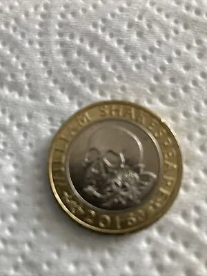 £5 • Buy 2016 William Shakespeare 2 Pound Coin Skull And Rose 