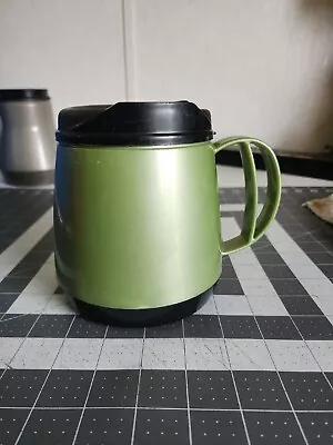  Vintage 20 Oz. Travel Coffee Mug  Thermo-Serv Insulated Cup Green • $7.99