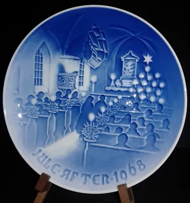 1968 B & G Christmas Eve Annual Collectors Plate Christmas In Church Denmark • $5.99