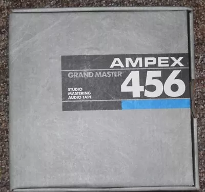 Ampex 2  456 Grand Master Audio Mastering Reel To Reel Tape-10 1/2  Reel Nab Hub • $33.33