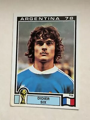 Panini World Cup Argentina 78 Unused Sticker - DIDIER SIX. FRANCE #94. • £7.99