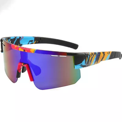 Men's Sunglasse UV400 Goggles Bicycle Eyewear Windproof Sunglasses 6044 • $13.59