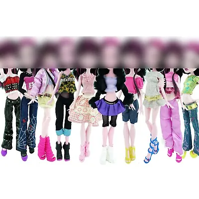 5 Sets Fashion Dress Outfits Blouses Bottoms Skirt Clothes For Monster High Doll • $9.99