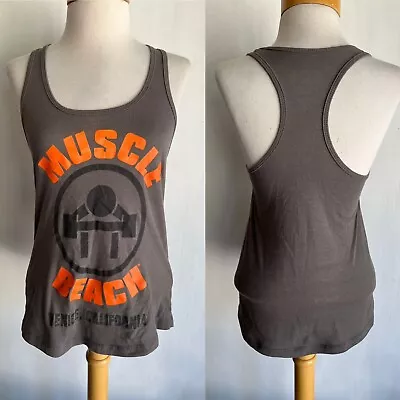 MUSCLE BEACH - VENICE CALIFORNIA Official Women's Racerback Tank Top T-Shirt XS • $16.99