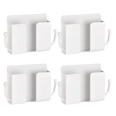 $10.18 • Buy 4Pcs Wall Mount Phone Holder With HooksÂ Adhesive Mobile Phone Charging Stand