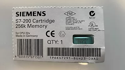 Siemens S7-200 1P6ES7291-8GH23-0XA0 Cartrige 256k Memory • $120