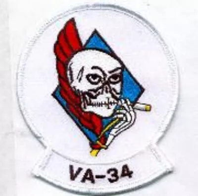 $34.99 • Buy 4  Navy Va-34 Blue Blasters Squadron Military Embroidered Jacket Patch