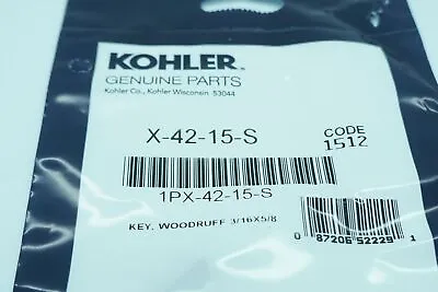 Genuine Oem Kohler Part # X-42-15-s Flywheel Key Kohler Engine Flywheel Key • $5.99