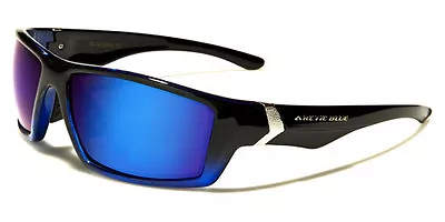 Arctic Blue Sunglasses AB1403 UV400 Davis E5 Black Brown Lens Mirrored Sunnies • $9.99