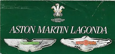 Aston Martin Lagonda Range 1979 6 Sides (F09) • $124.34