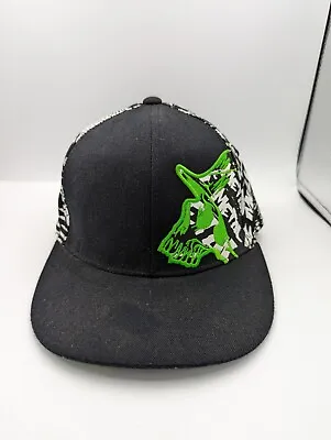 Metal Mulisha Flexfit Hat Size S - M Green Black White Vintage Band Cap Skull • $14.99