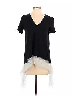 Zara Women Black Short Sleeve T-Shirt M • $16.74