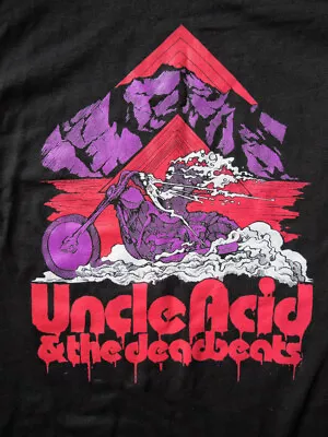 Uncle Acid & The Deadbeats VTG 90s Gift For Fan Black All Size Shirt  AC1205 • $23.39