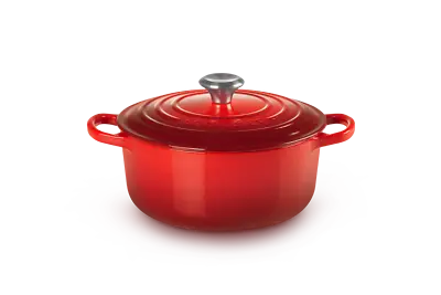 Casserole Cocotte Rotunda Evo Le Creuset Iron CMS 28 - Cherry - Dealer • £276.47