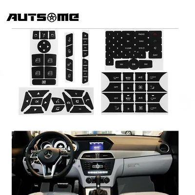 For Mercedes 2007-2014 A/C Stickers Repair Package Climate Control Button Dec • $8.95