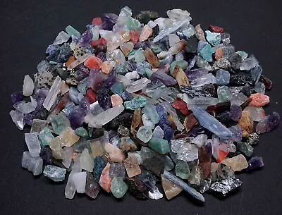 Micro Crafters 1/2 Lb Lot Natural Crystals Mineral Specimens Mixed Gemstones • $12.71