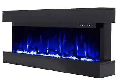 Chesmont 50  80034 Wall Mount 3-Sided Smart Electric Fireplace Alexa/Google Comp • $999