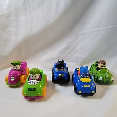 $18.99 • Buy Fisher Price Little People Super Heroes Wheelies Cars Racers Batman Batgirl