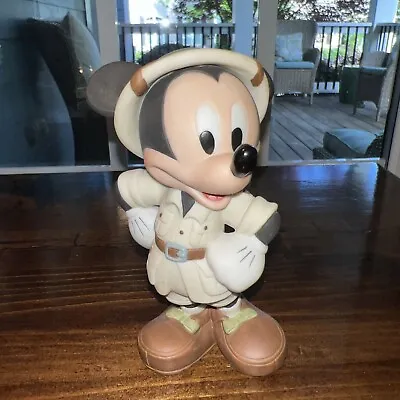 $24.99 • Buy Vintage Mickey Mouse Safari Animal Kingdom Ceramic Porcelain Figurine