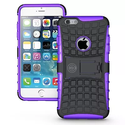 For IPhone 6+/6S+ Purple Rugged Tough Protection Tradesman Heavy Duty Case Cover • $15