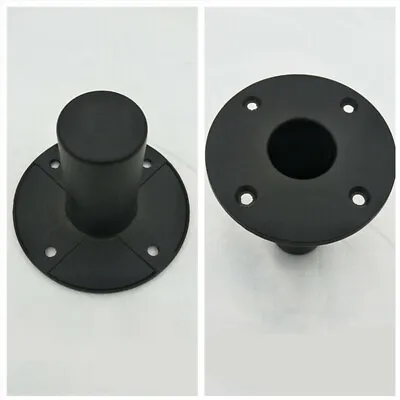 £6.97 • Buy Metal Black Circle Speaker Stand Top Hat Pole Mounting Accessory 84mm Height