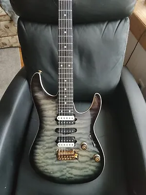 Ibanez AZ47P1QM AZ Premium - Black Ice Burst- Hard Shell Case • $850