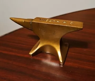 Miniature Mini Brass Anvil Salesman Paperweight Jewelers Anvil G. H. Harbin • $25