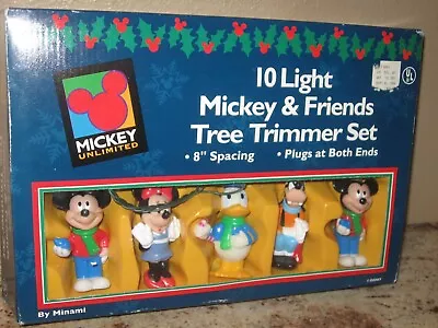 Mickey Unlimited 10 Light Mickey & Friends Christmas Tree String Light Set • $34.99