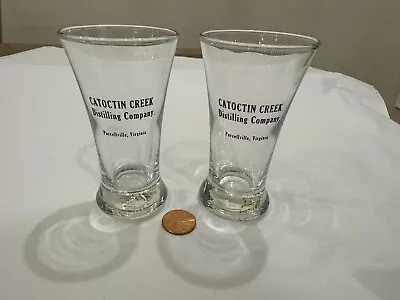 2 - Catoctin Creek Distilling Company Purcellville Virginia Tasting Glasses • $5.99