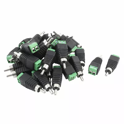 30pcs UTP Cat5 Cat6 Cable To AV Phono RCA Male Jack Adapter For CCTV • $16.80