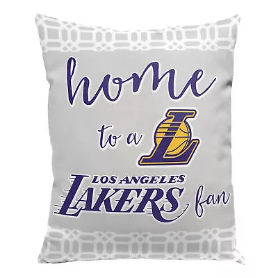 Northwest NBA Los Angeles Lakers 2 Piece Sweet Home Fan Pillow Cover 15X12 • $24.99