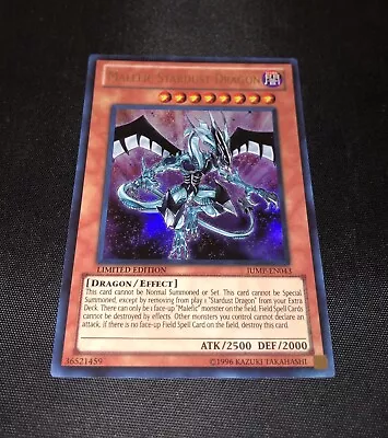 Malefic Stardust Dragon - JUMP-EN043 - Limited Edition - Ultra - Yugioh • $12.42