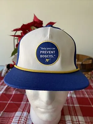 Puma Prevent Bogeys Snapback Hat Cap Blazing Blue – Mustard Seed  NWT 02425501 • $18.75