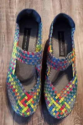 Steven By Steve Madden Rainbow Wedge Shoes Brice Size 9 Women's • $15