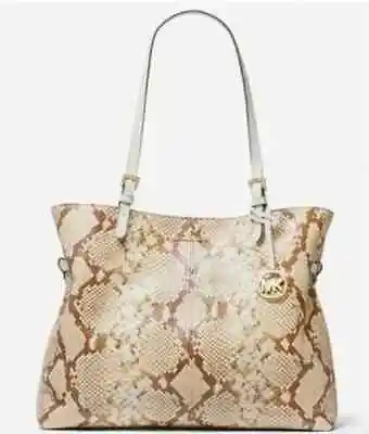 Michael Kors Brown Lenox Large Python Embossed Tote • $75