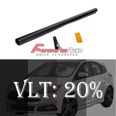 $9.95 • Buy Uncut 20 X10FT 20% Medium Shade 2Ply Window Tint Film Roll 20%