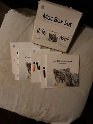 Apple Mac Software Box Set. ILife 09 IWork 09 Mac OS X 10.6 'Snow Leopard' • £55