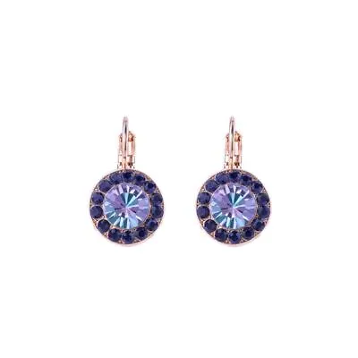 Mariana Must-Have Pave Leverback Earrings In Wildberry • $64