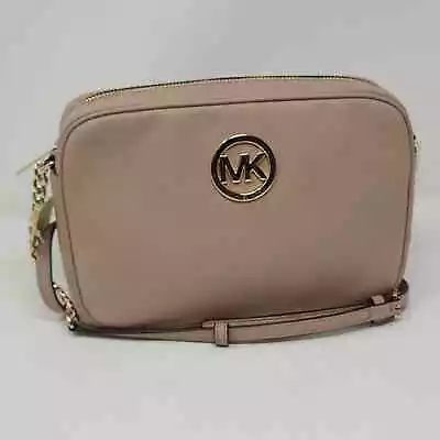 Michael Kors Fulton Fawn Crossbody Leather Bag • $125