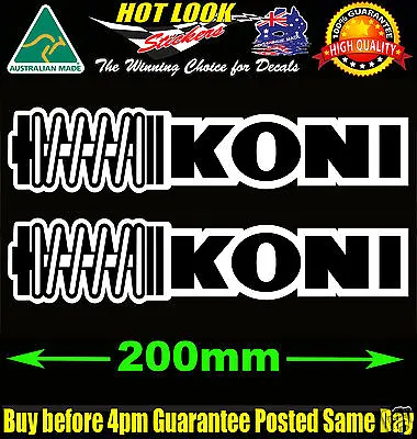 Koni Sticker Bomb X2 Decal JDM Koni Bilstein Coilover Shockers Race Rally Drift • $9.99