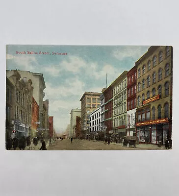 Syracuse NY-New York South Salina Street Vintage Postcard • $5