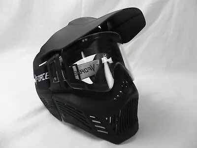 $19.99 • Buy V-Force Armor Field Vision Anti-Fog Paintball Mask Clear Goggles Black W/ Visor